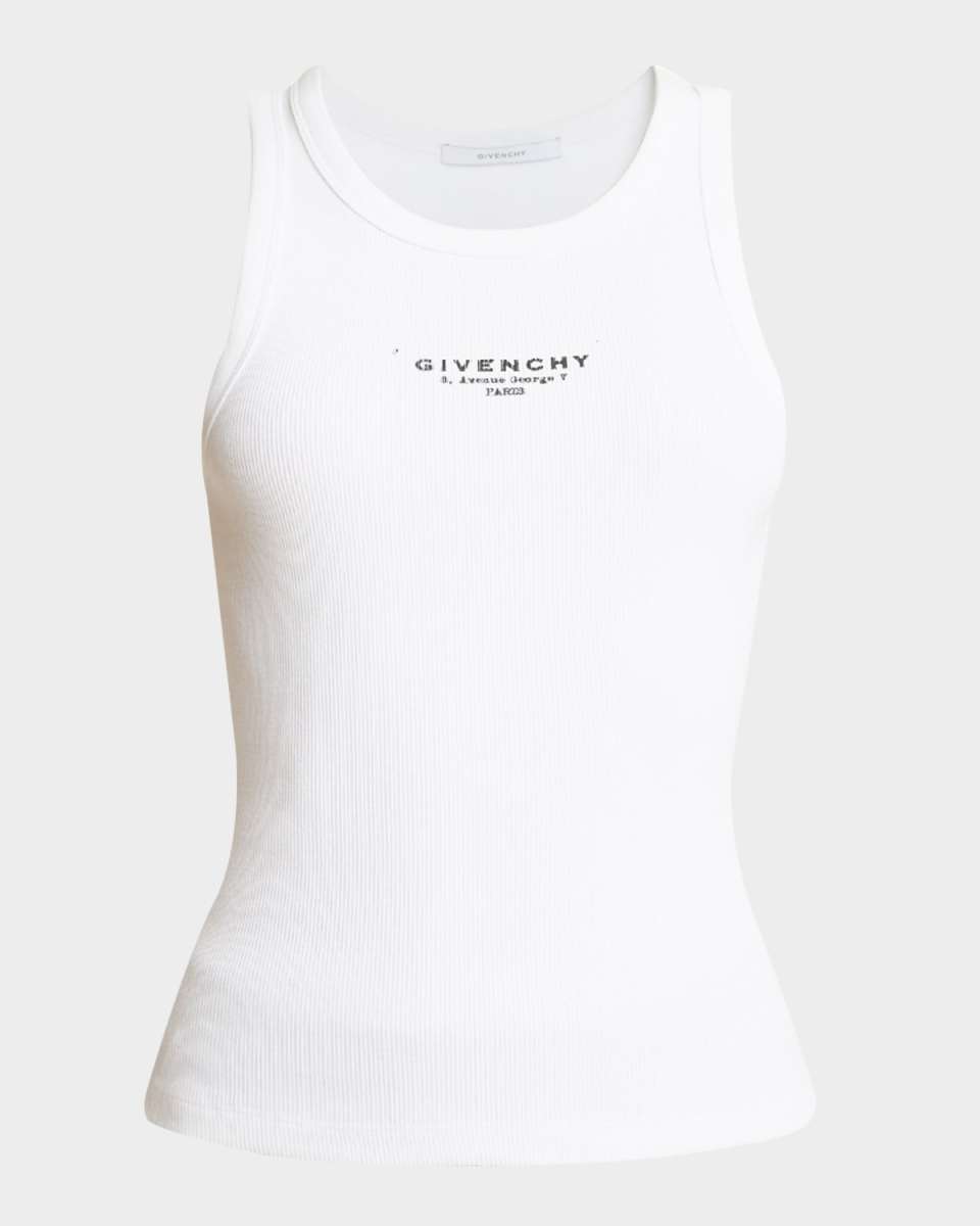 Archive Logo Stamp Print Tank Top